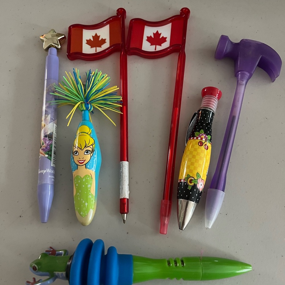 Pens.  Such cute combo of pens. All need refills
